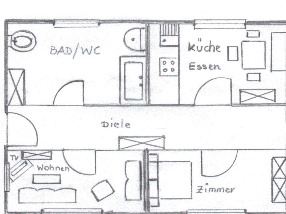 Apartment Bei Anna Schlitters Dış mekan fotoğraf